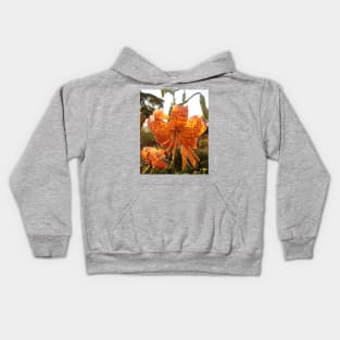 Tiger Lily Orange Kids Hoodie